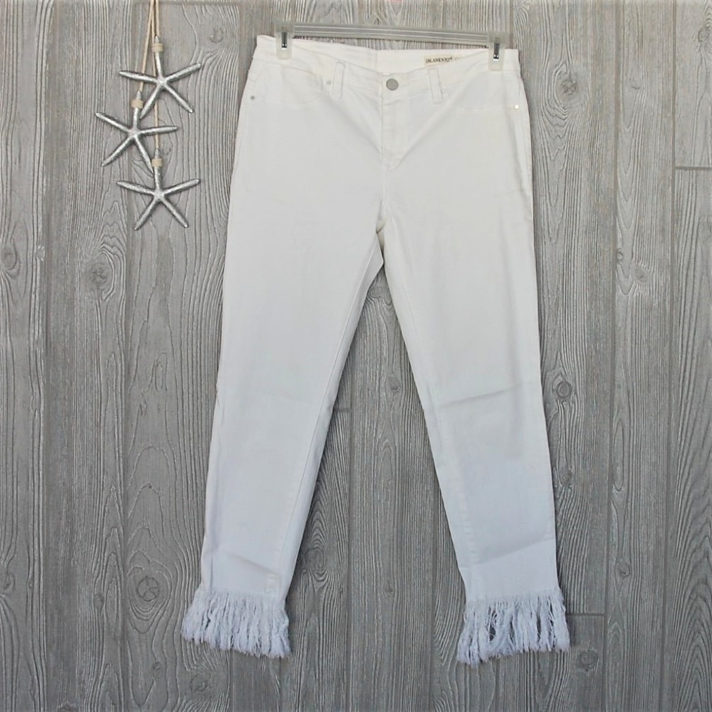 Blank NYC Jeans White Superfray Crop Skinny Sz 30